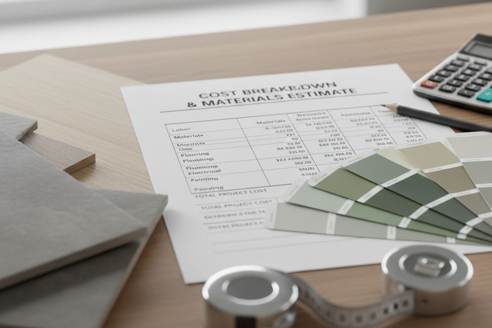 Felújítási anyagok és árajánlat