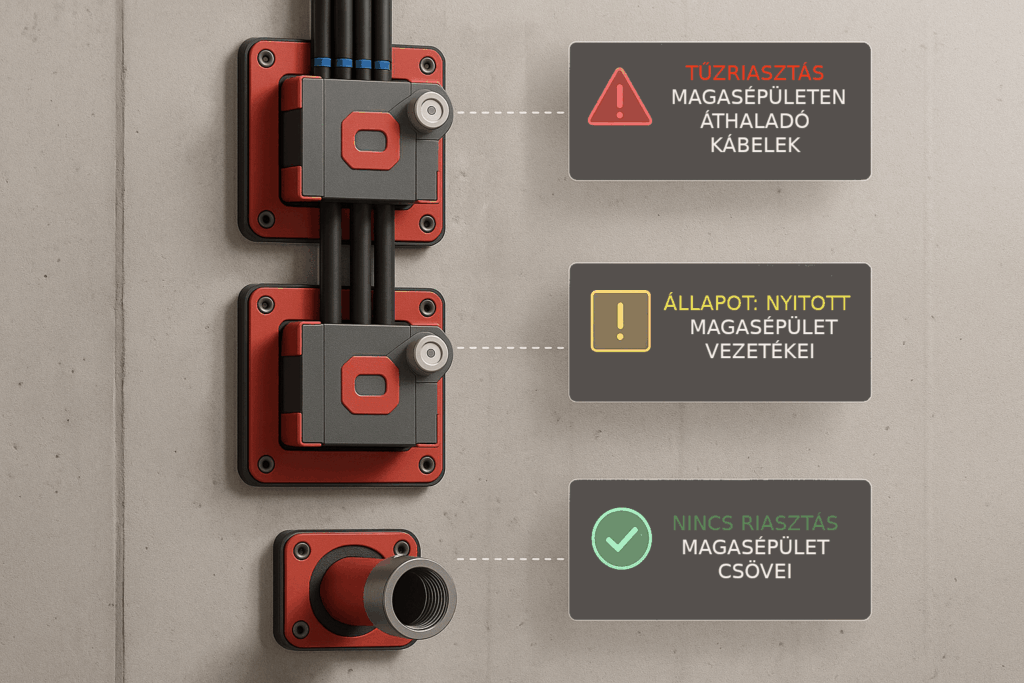 Előregyártott tűzgátló modulok és érzékelőkkel ellátott tűzgátló rendszerek a jövő épületeihez.